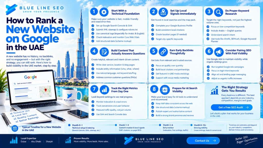 How to Rank a New Website on Google How to Rank a New Website on Google in the UAE