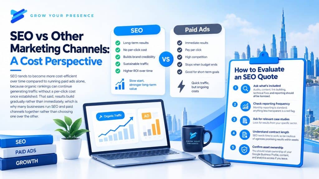 SEO Cost in Dubai How Much Does SEO Cost in Dubai? 2026 Pricing Guide